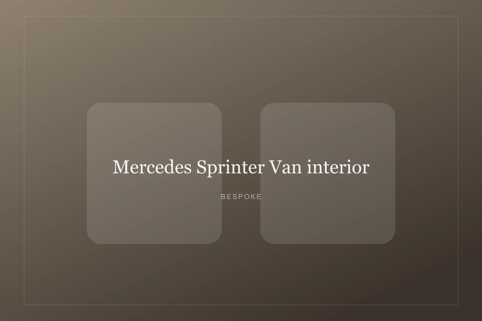 Rear cabin of the Mercedes Sprinter Van with executive seating